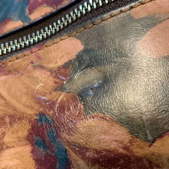 Patricia Nash Crossbody and Shoulder Fresco Bouquet Collection Leather Bag